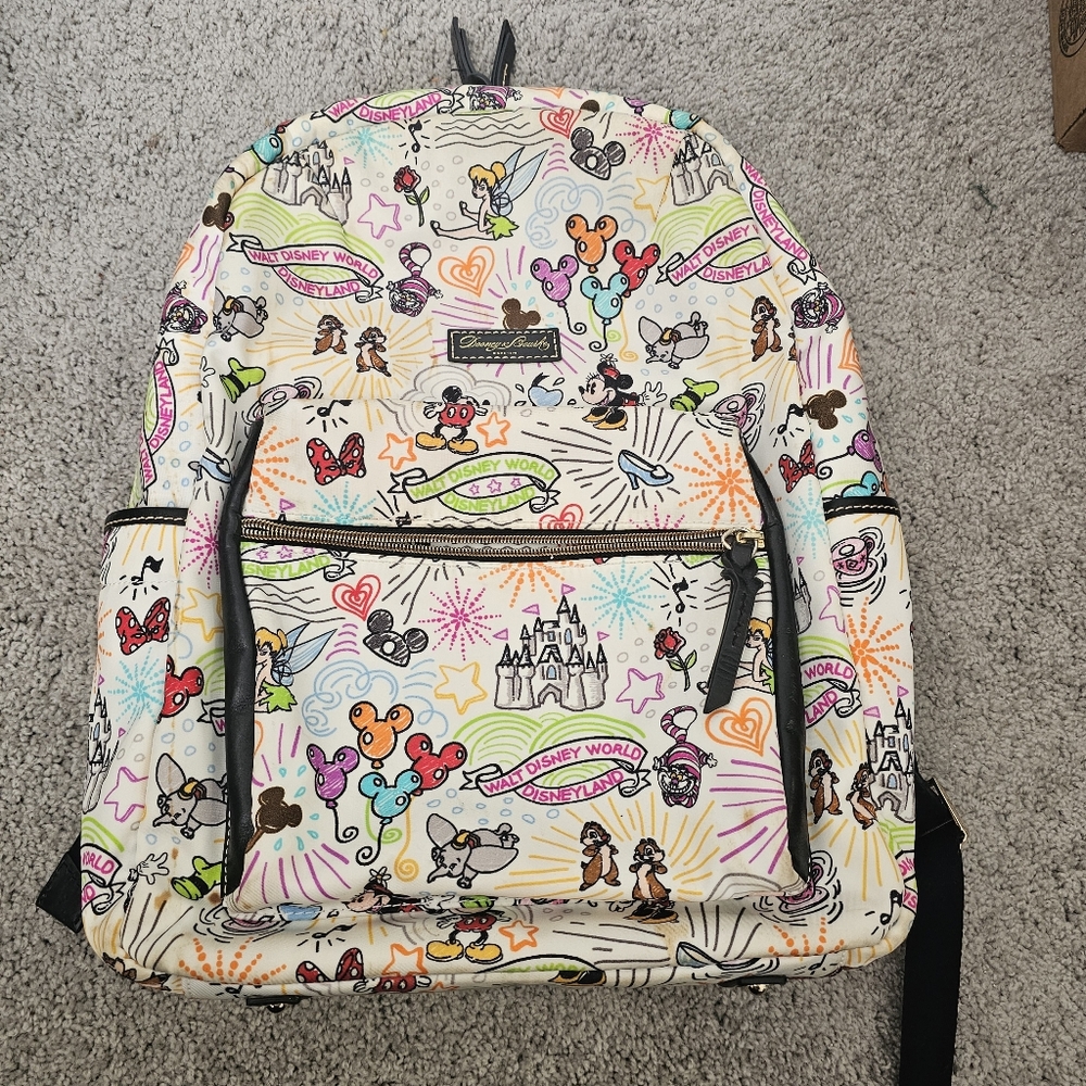 Large Dooney & Bourke Disney Sketch Backpack